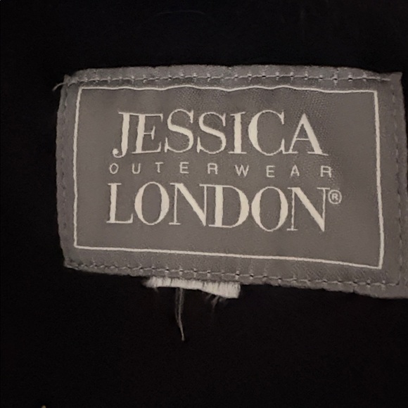 Jessica London Plus Size Long Wool-blend Coat With Faux Fur Collar 24 - Picture 8 of 9